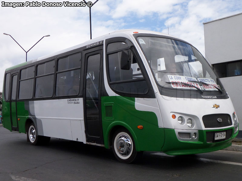 Inrecar Géminis II / Chevrolet Isuzu NQR 916 / Línea 3.000 Oriente - Norte (Trans. Rafael García Díaz) Trans O'Higgins