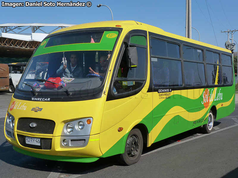 Inrecar Géminis II / Chevrolet Isuzu NQR 916 / Sol de Lebu