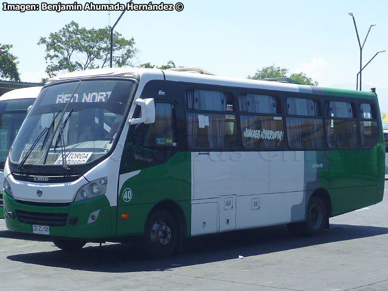 Induscar Caio Foz / Volksbus 9-160OD Euro5 / Línea 2.000 Graneros - Rancagua (Red Norte) Trans O'Higgins