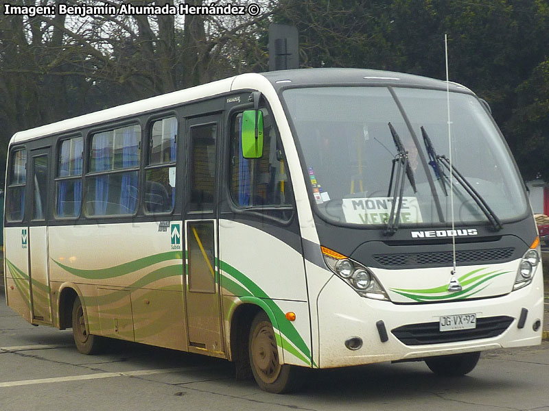 Neobus Thunder + / Agrale MA-9.2 Euro5 / Servicio Rural Temuco - Monte Verde