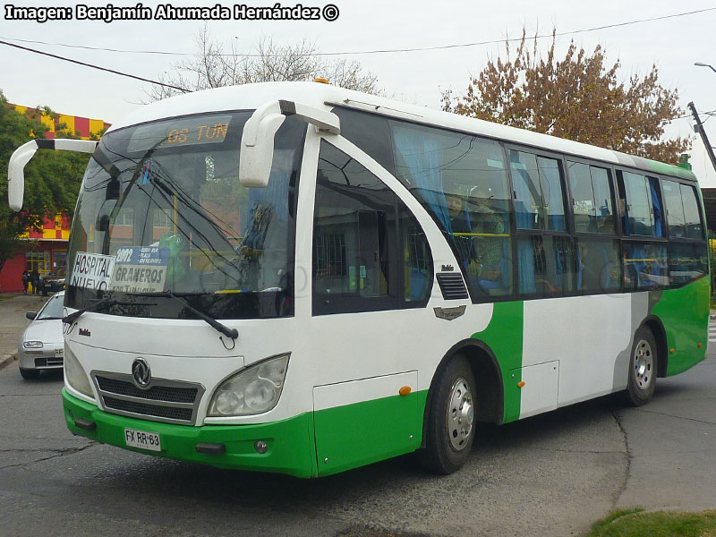 Metalpar Ralún II (DongFeng EQ6850PD3G) / Línea 2.000 Graneros - Rancagua (Red Norte) Trans O'Higgins