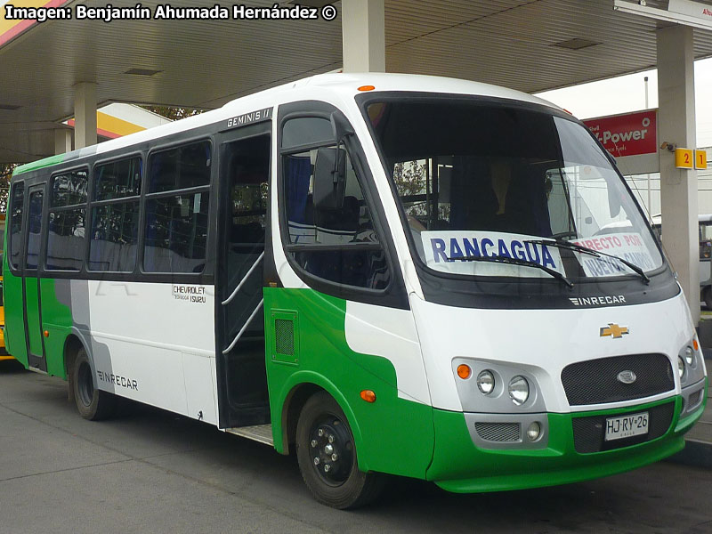 Inrecar Géminis II / Chevrolet Isuzu NQR 916 / Línea 3.000 Oriente - Norte (Trans. Rafael García Díaz) Trans O'Higgins