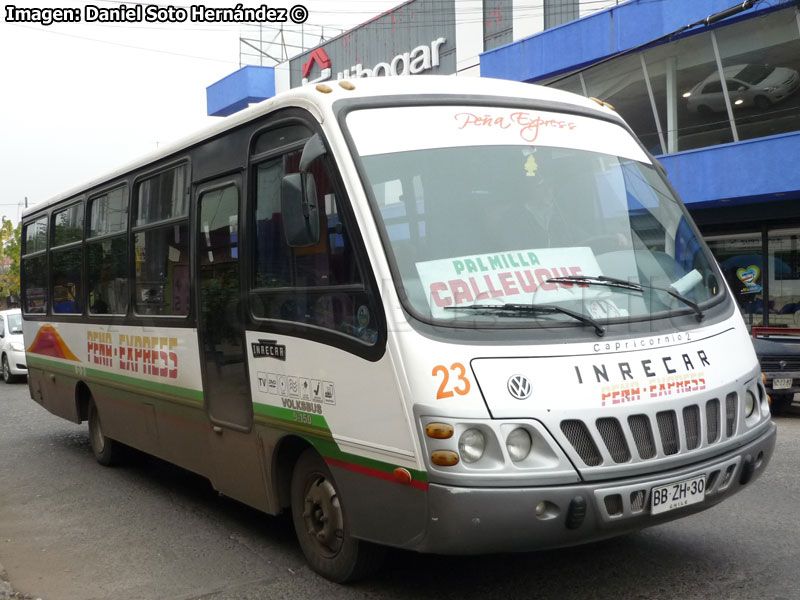 Inrecar Capricornio 2 / Volksbus 9-150EOD / Peña Express