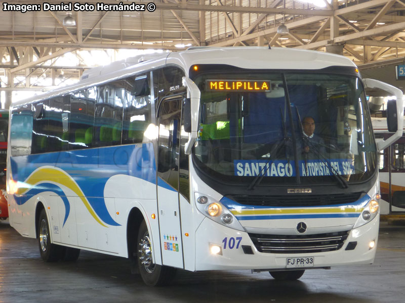 Induscar Caio Foz Solar / Mercedes Benz OF-1722 / Autobuses Melipilla - Santiago