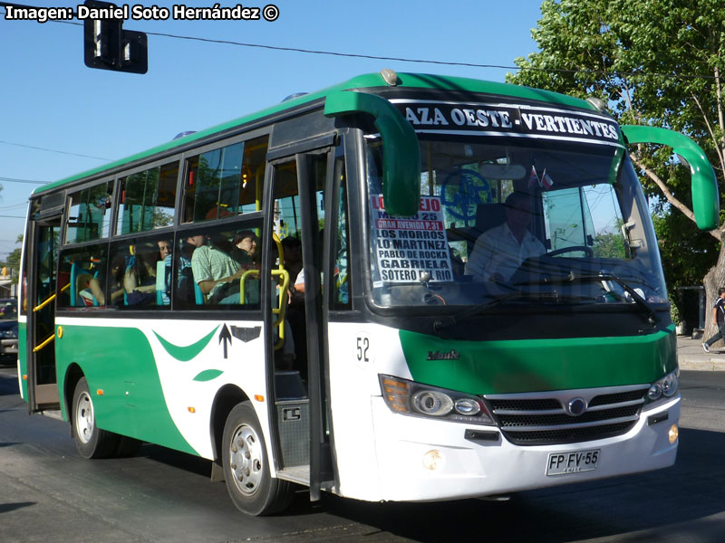 Metalpar Maule (Youyi Bus ZGT6718 Extendido) / Línea Plaza Oeste - Las Vertientes