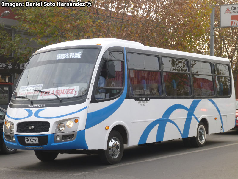 Inrecar Géminis II / Volksbus 9-150EOD / Buses Paine