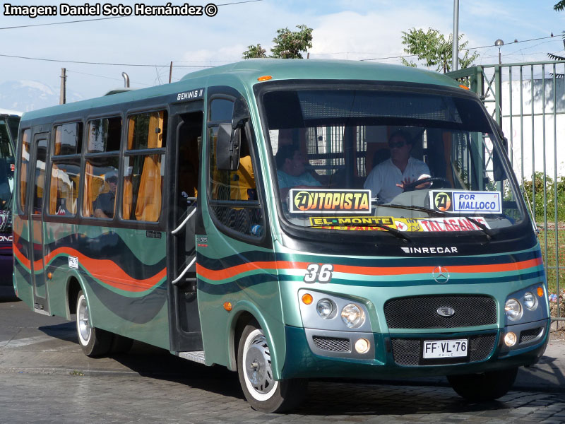 Inrecar Géminis II / Mercedes Benz LO-915 / Flota Talagante