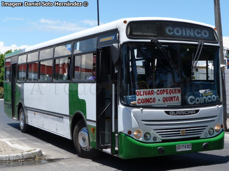 Busscar Urbanuss / Mercedes Benz OF-1721 / Línea 9.000 Coinco - Rancagua (Buses Coinco) Trans O'Higgins