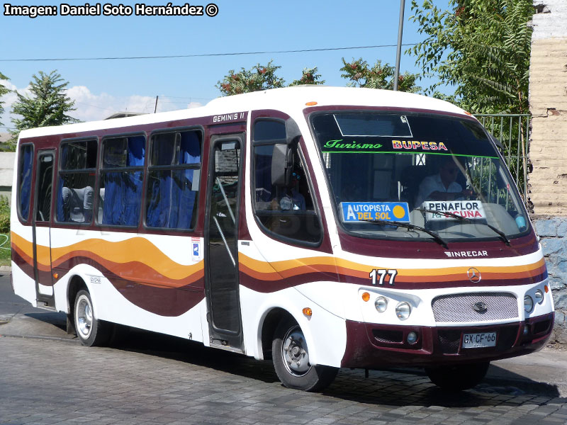 Inrecar Géminis II / Mercedes Benz LO-916 BlueTec5 / Buses Peñaflor Santiago BUPESA