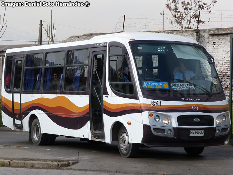 Inrecar Géminis II / Mercedes Benz LO-916 BlueTec5 / Buses Peñaflor Santiago BUPESA