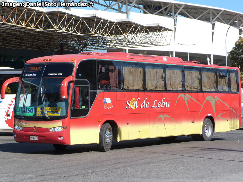 Marcopolo Andare Class 1000 / Mercedes Benz O-400RSE / Sol de Lebu