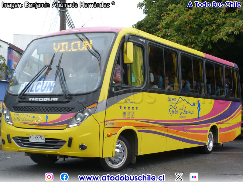 Neobus Thunder + / Mercedes Benz LO-916 BlueTec5 / Ruta del Llaima