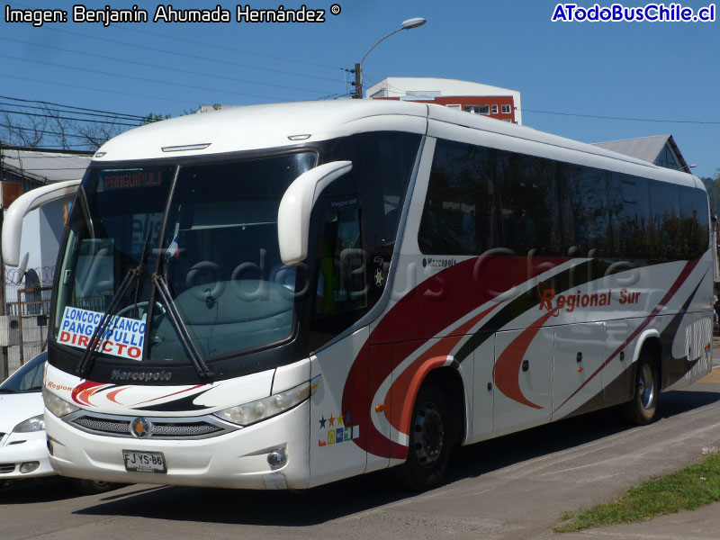 Marcopolo Viaggio G7 1050 / Mercedes Benz O-500RS-1836 / Regional Sur