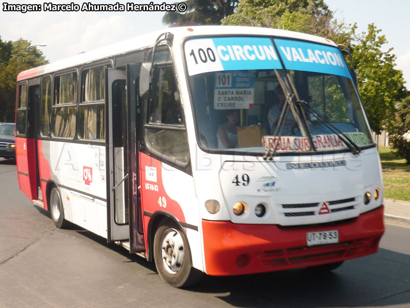 Neobus Marina / Agrale MA-8.5TCA / Línea 100 Circunvalación (Expreso Rancagua) Trans O'Higgins