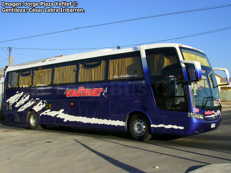 Busscar Jum Buss 360 / Mercedes Benz O-400RSE / Moraga Tour (Auxiliar Nueva Andimar)