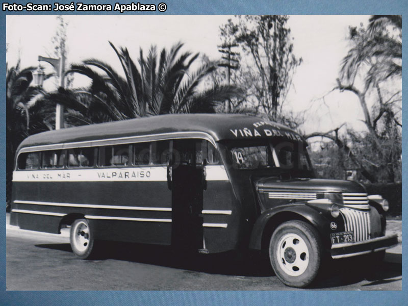 Carrocería Artesanal / Chevrolet 1942 / Línea N° 14 Expresos Viña