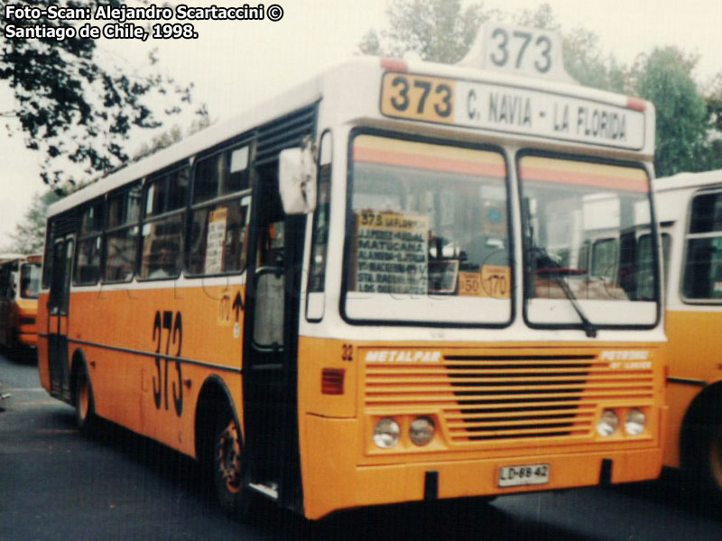 Metalpar Petrohué Ecológico / Mercedes Benz OF-1318 / Línea N° 373 Cerro Navia - La Florida (E.T.P. Carrascal - Villa Olímpica S.A.)