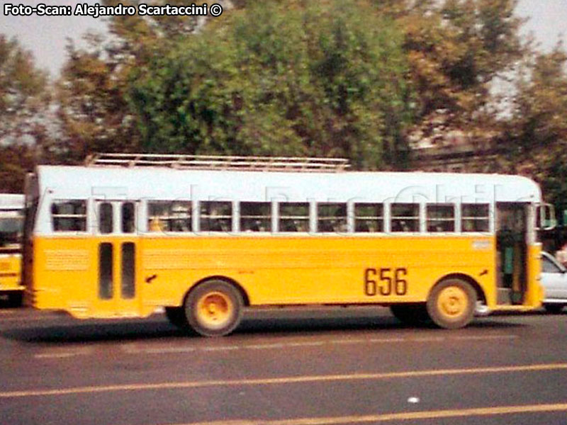 Blue Bird / Mercedes Benz LPO-1113 / Línea Nº 656 El Montijo - La Bandera (Mapocho ENDESA N° 17 S.A.)