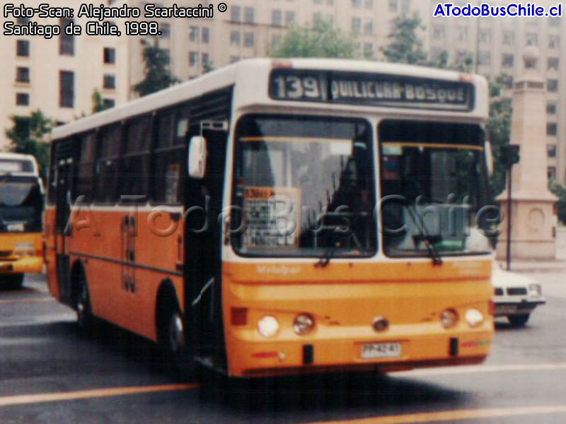 Metalpar Petrohué 2000 / Mercedes Benz OH-1420 / Línea N° 139 Quilicura - El Bosque (Transportes Ovalle - Negrete N° 56 S.A.)
