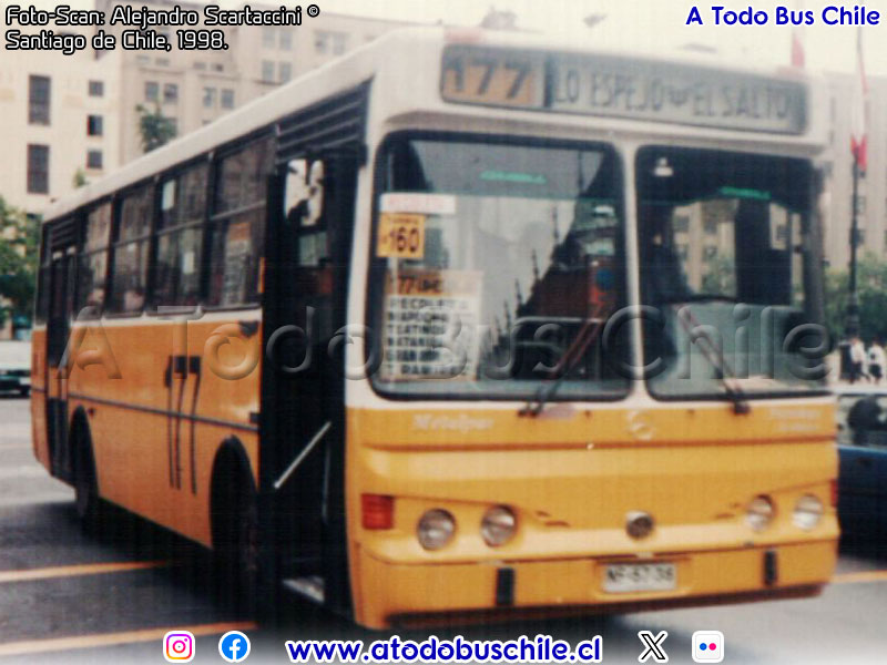 Metalpar Petrohué 2000 / Mercedes Benz OH-1420 / Línea N° 177 El Salto - Lo Espejo (E.T.P. Transportes Lo Espejo N° 33 S.A.)