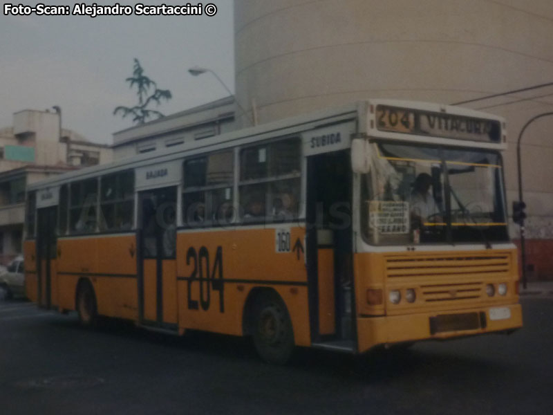 Busscar Urbanus / Mercedes Benz OF-1318 / Línea N° 204 Pudahuel - Vitacura (Inmobiliaria Tropezón S.A.)