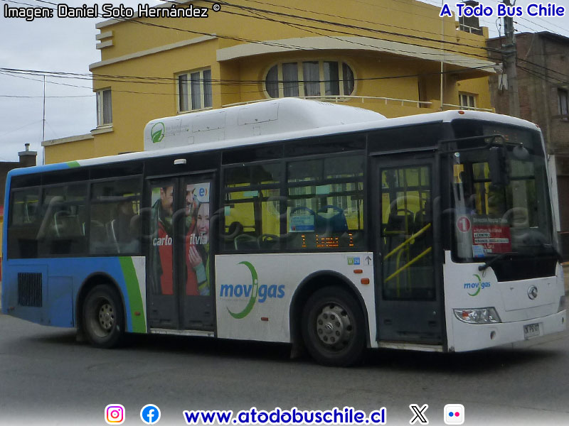 King Long XMQ6891G / Movigas Línea Nº 1 Punta Arenas