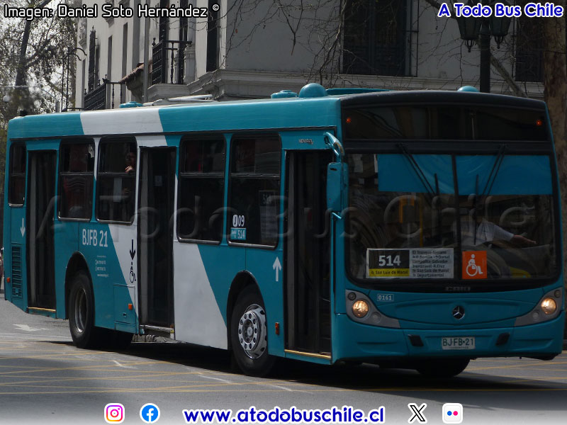 Induscar Caio Mondego H / Mercedes Benz O-500U-1725 / Servicio Troncal 514 | U-5 METBUS - Buses Metropolitana S.A.