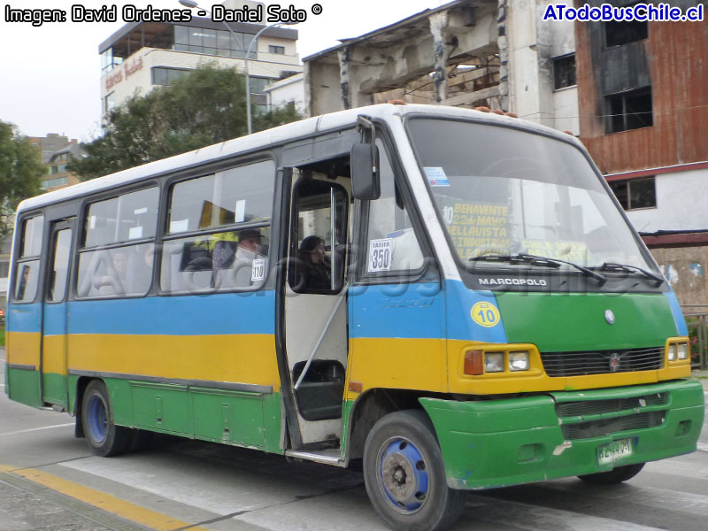 Marcopolo Senior GV / Mercedes Benz LO-814 / Línea N° 10 Transportes Lagunitas S.A. (Puerto Montt)