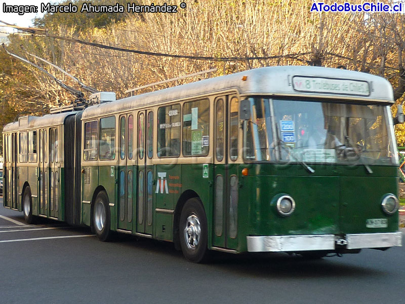 SWS - Schweizerische Wagens und Aufzügefabrik / SAAS - Société Anonyme des Ateliers de Sécheron / Bern Motörwagenfabrik A.G. 4GTP-A / TMV 8 Trolebuses de Chile S.A.