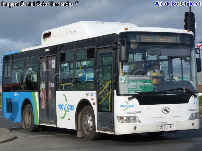 King Long XMQ6891G / Movigas Línea Nº 2 Punta Arenas