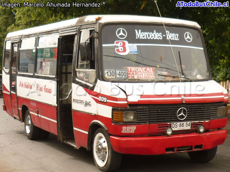 Metalpar Pucará 1 / Mercedes Benz LO-809 / Línea N° 3 Temuco