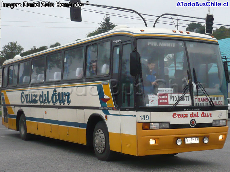 Marcopolo Viaggio GV 1000 / Mercedes Benz O-400RSE / Cruz del Sur (Auxiliar TransChiloé)