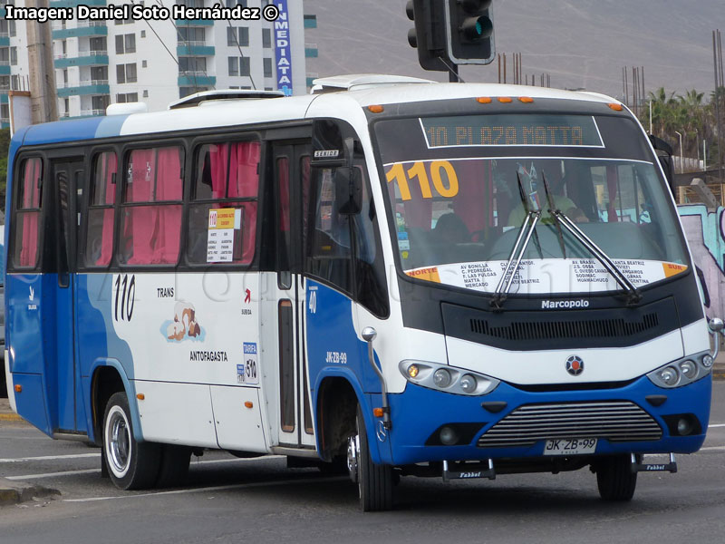 Marcopolo Senior / Mercedes Benz LO-916 BlueTec5 / Línea N° 110 Trans Antofagasta