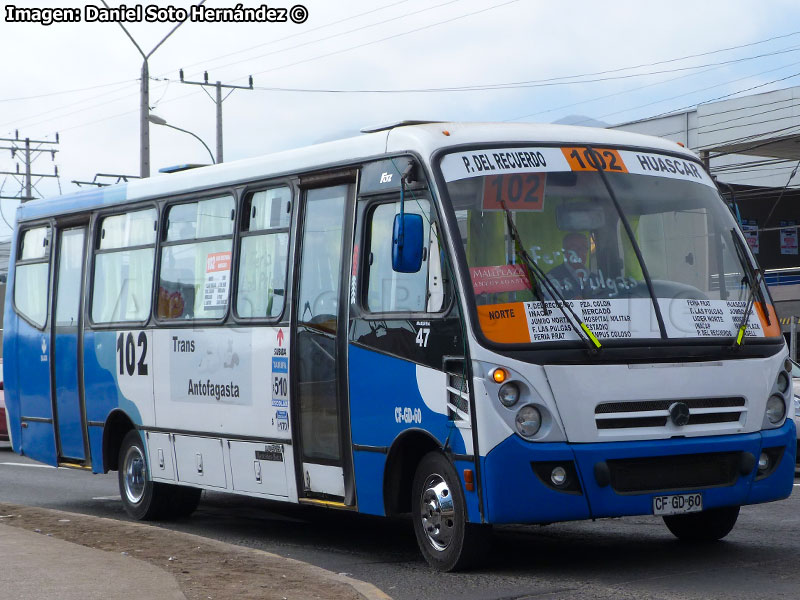 Induscar Caio Foz / Mercedes Benz LO-915 / Línea Nº 102 Trans Antofagasta