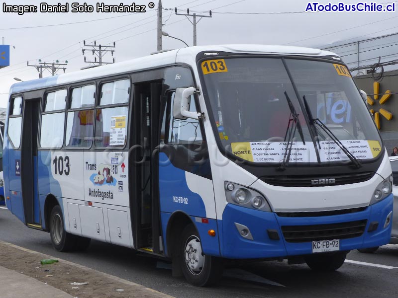 Induscar Caio Foz / Mercedes Benz LO-916 BlueTec5 / Línea N° 103 Trans Antofagasta