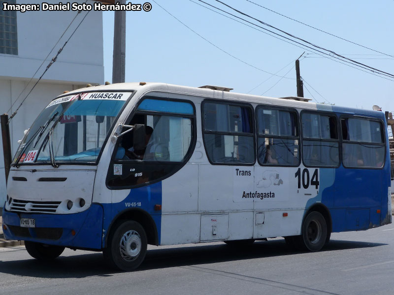 Induscar Caio Piccolo / Mercedes Benz LO-915 / Línea Nº 104 Trans Antofagasta