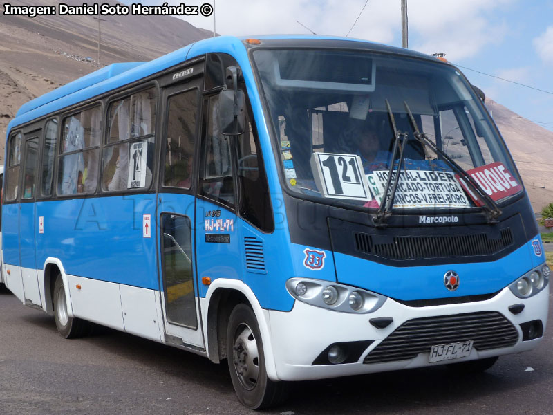 Marcopolo Senior / Mercedes Benz LO-915 / Línea Nº 121 Transatélite S.A. (Iquique)