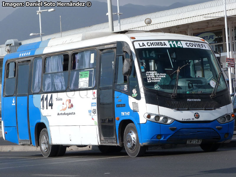 Marcopolo Senior / Mercedes Benz LO-915 / Línea N° 114 Trans Antofagasta