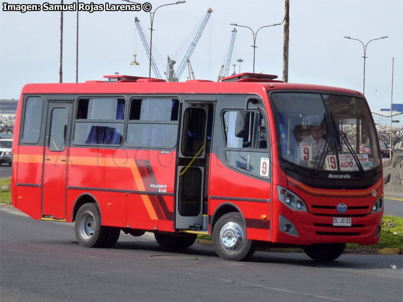 Mascarello Gran Mini / Volksbus 8-120OD / Taxibuses 7 y 8 (Recorrido N° 9) Arica