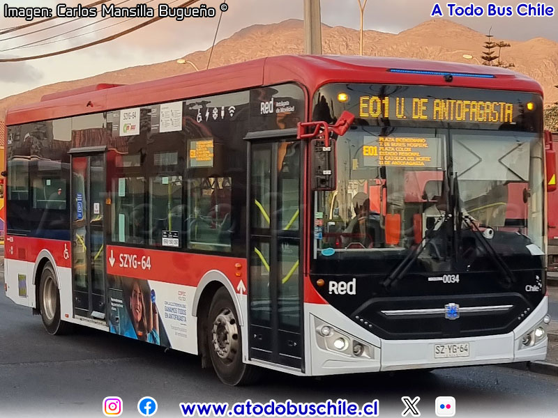 Zhong Tong LCK6106EVG / Línea E-01 Red Antofagasta de Movilidad