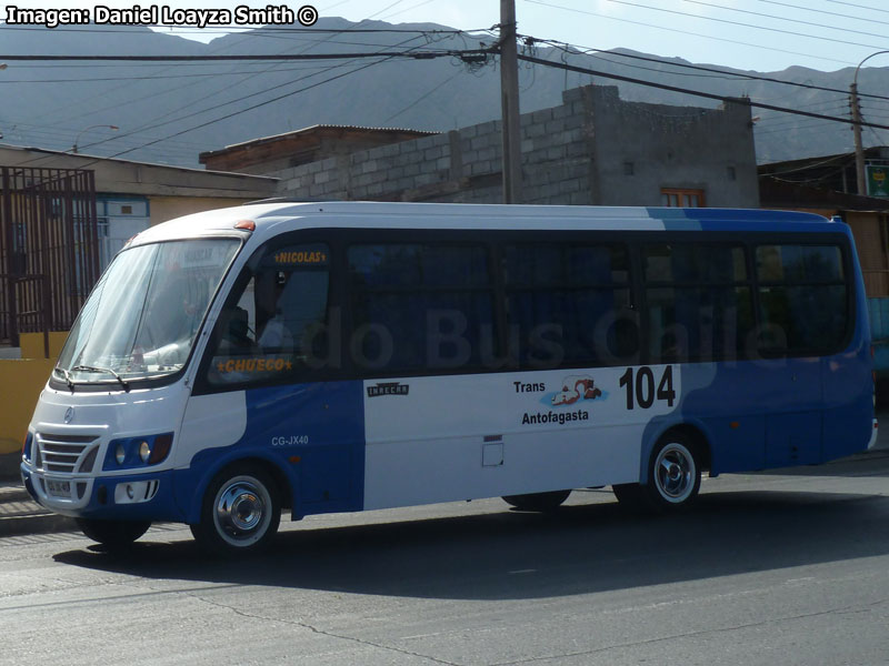 Inrecar Géminis I / Mercedes Benz LO-915 / Línea Nº 104 Trans Antofagasta