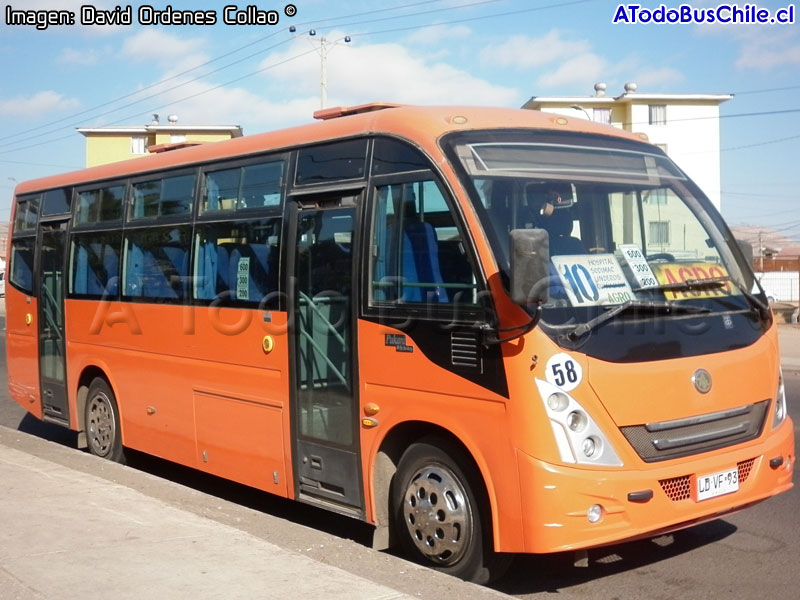 Metalpar Pukará (Sunlong SLK6875 Euro5) / Línea N° 10 Arica