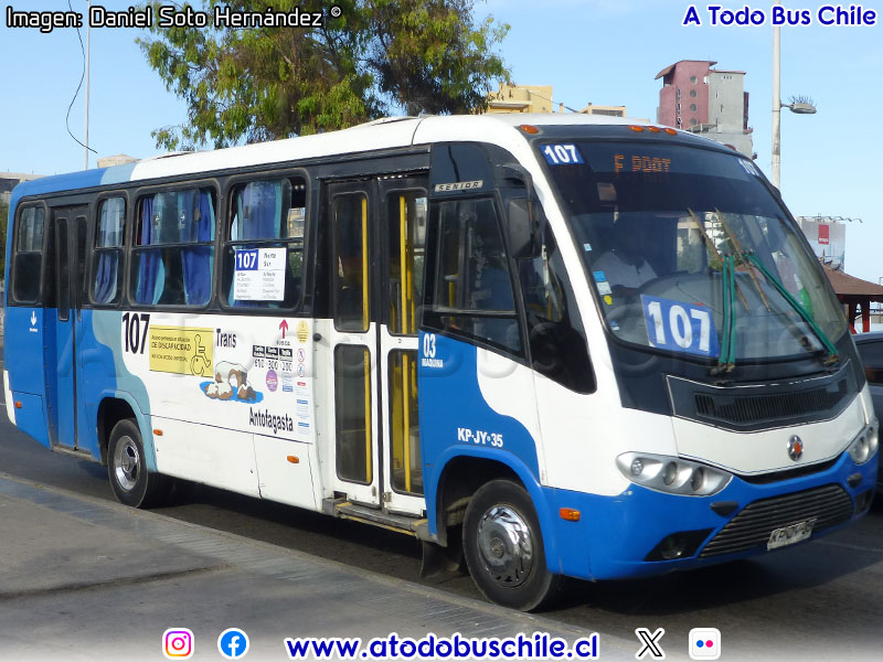 Marcopolo Senior / Mercedes Benz LO-916 BlueTec5 / Línea N° 107 Trans Antofagasta