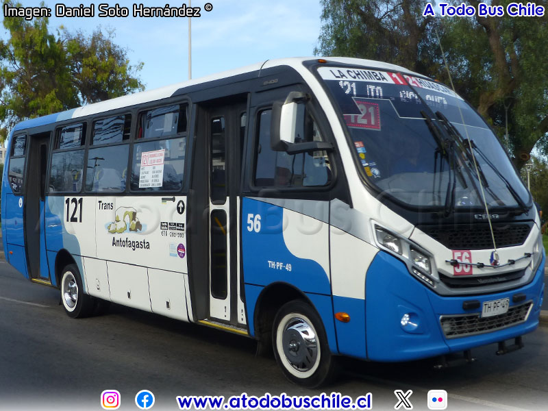Induscar Caio F-2400 / Mercedes Benz LO-916 BlueTec5 / Línea N° 121 Trans Antofagasta