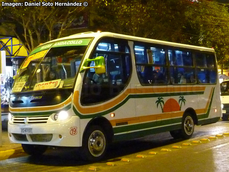 Induscar Caio Piccolo / Mercedes Benz LO-712 / Línea Nº 102 Trans Iquique