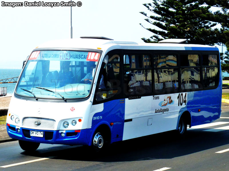 Inrecar Géminis II / Mercedes Benz LO-915 / Línea N° 104 Trans Antofagasta