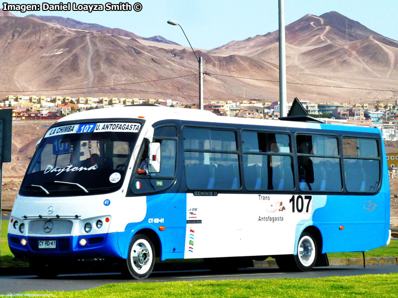 Inrecar Géminis II / Mercedes Benz LO-915 / Línea N° 107 Trans Antofagasta