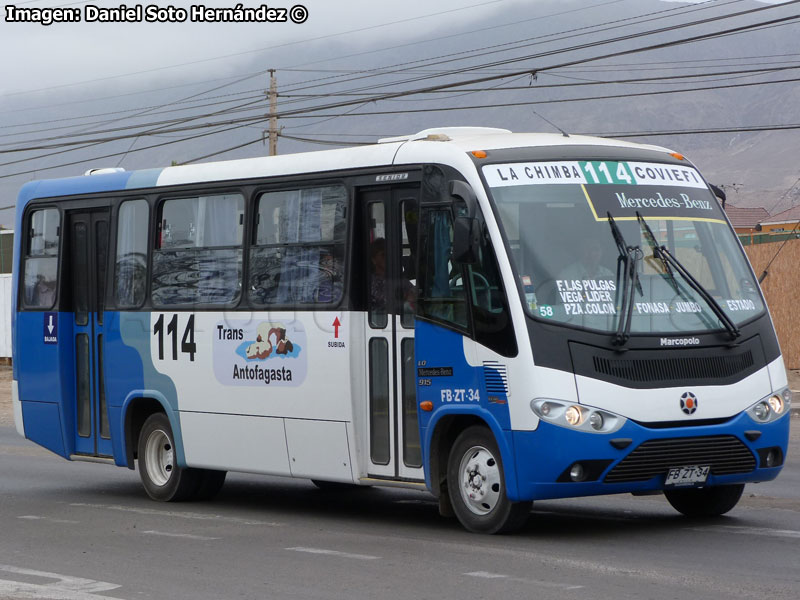 Marcopolo Senior / Mercedes Benz LO-915 / Línea N° 114 Trans Antofagasta