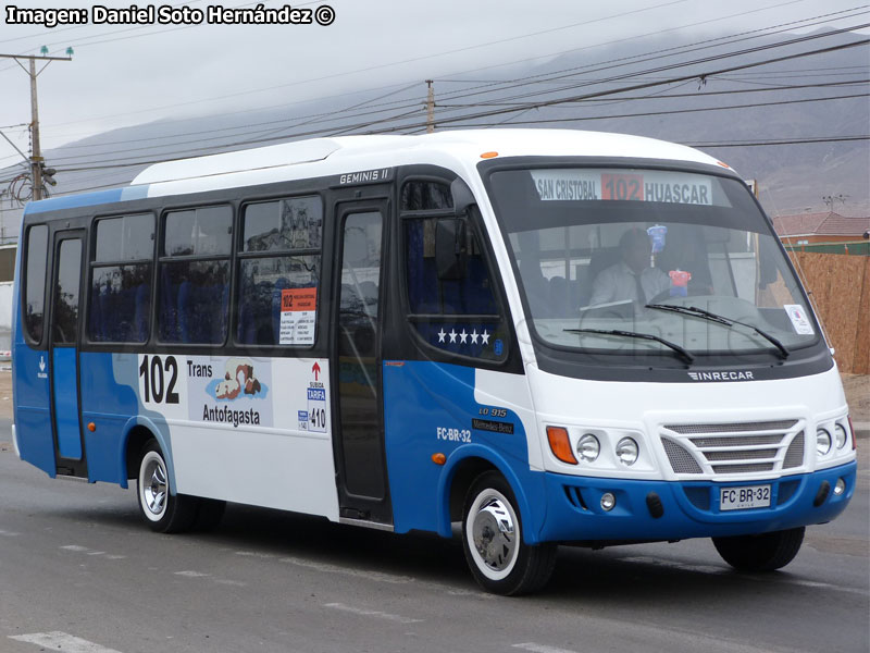 Inrecar Géminis II / Mercedes Benz LO-915 / Línea N° 102 Trans Antofagasta