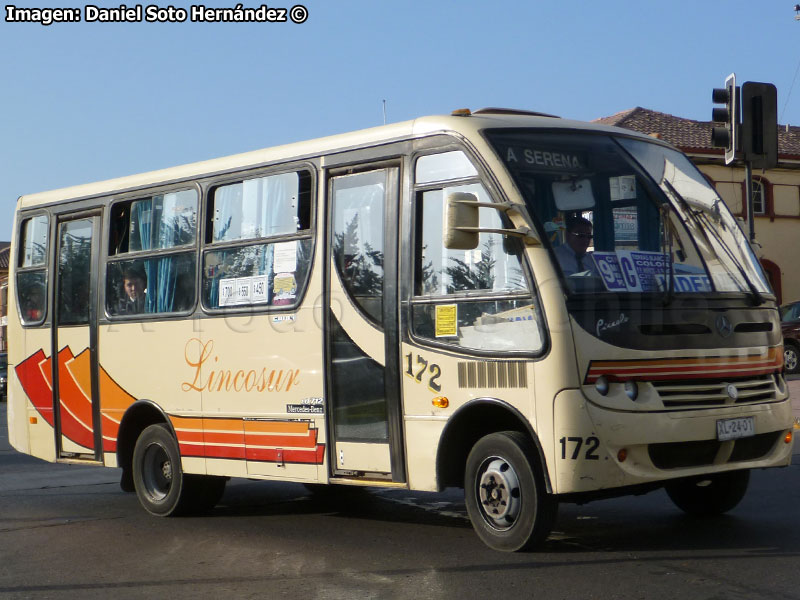 Induscar Caio Piccolo / Mercedes Benz LO-712 / Línea Intercomunal Sur LINCOSUR (La Serena)